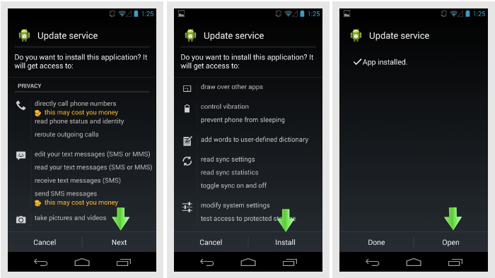 mSpy Android kurulumu hizmeti güncelleyin
